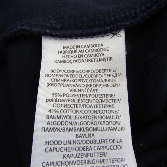 Polo Ralph Lauren Men’s Navy Blue Gold Crest Double Knit Hoodie Sweatshirt Small - Picture 11 of 12